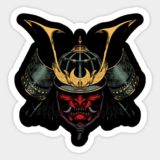 Samurai helmet FC Sticker by NitroxMarquez